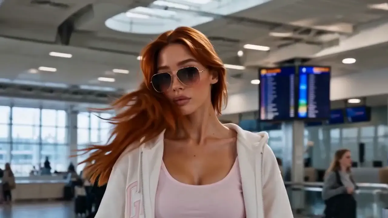AI video example - ✈️ Airport Fashion