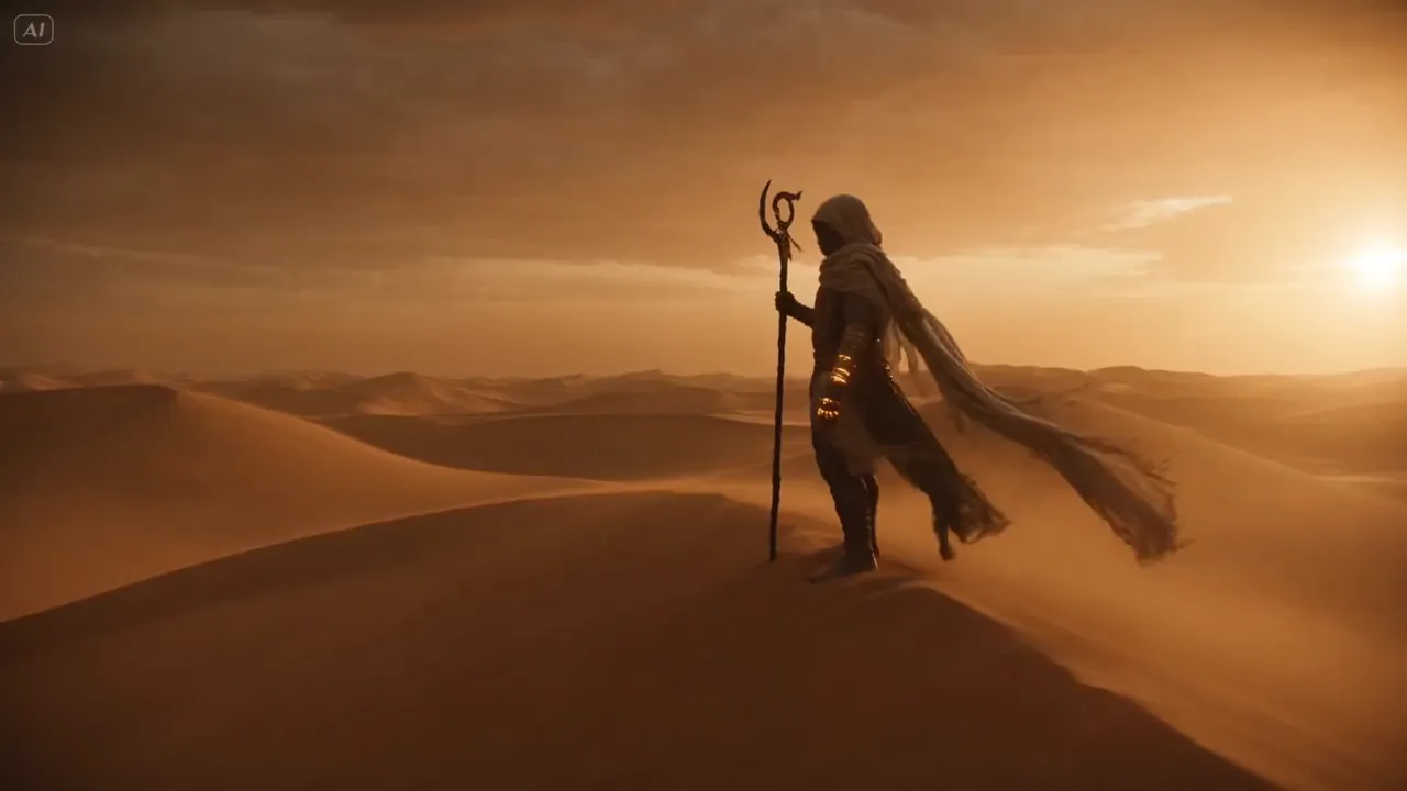 AI video example - 🐉 Sand Dragons