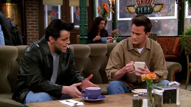 Sitcom Dialogue — 90s sitcom scene with spoken lines